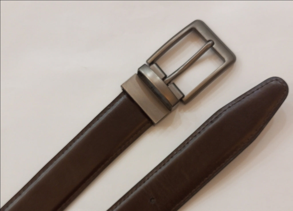 Dual Color Leather Belt