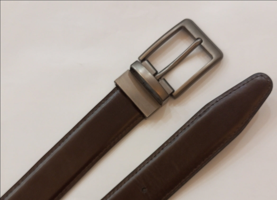 Dual Color Leather Belt