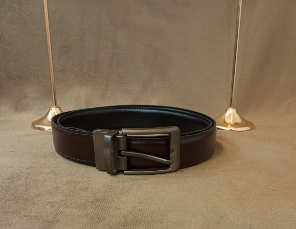 Dual Color Leather Belt
