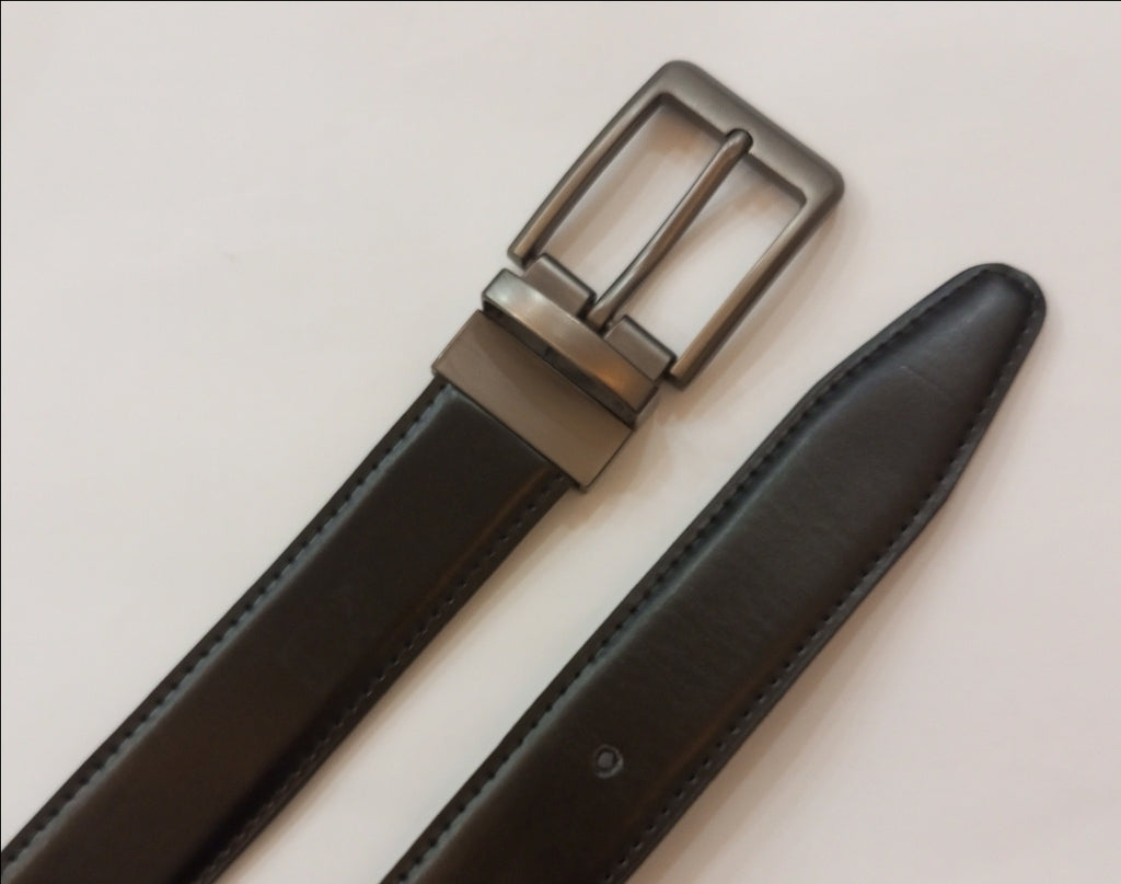 Dual Color Leather Belt
