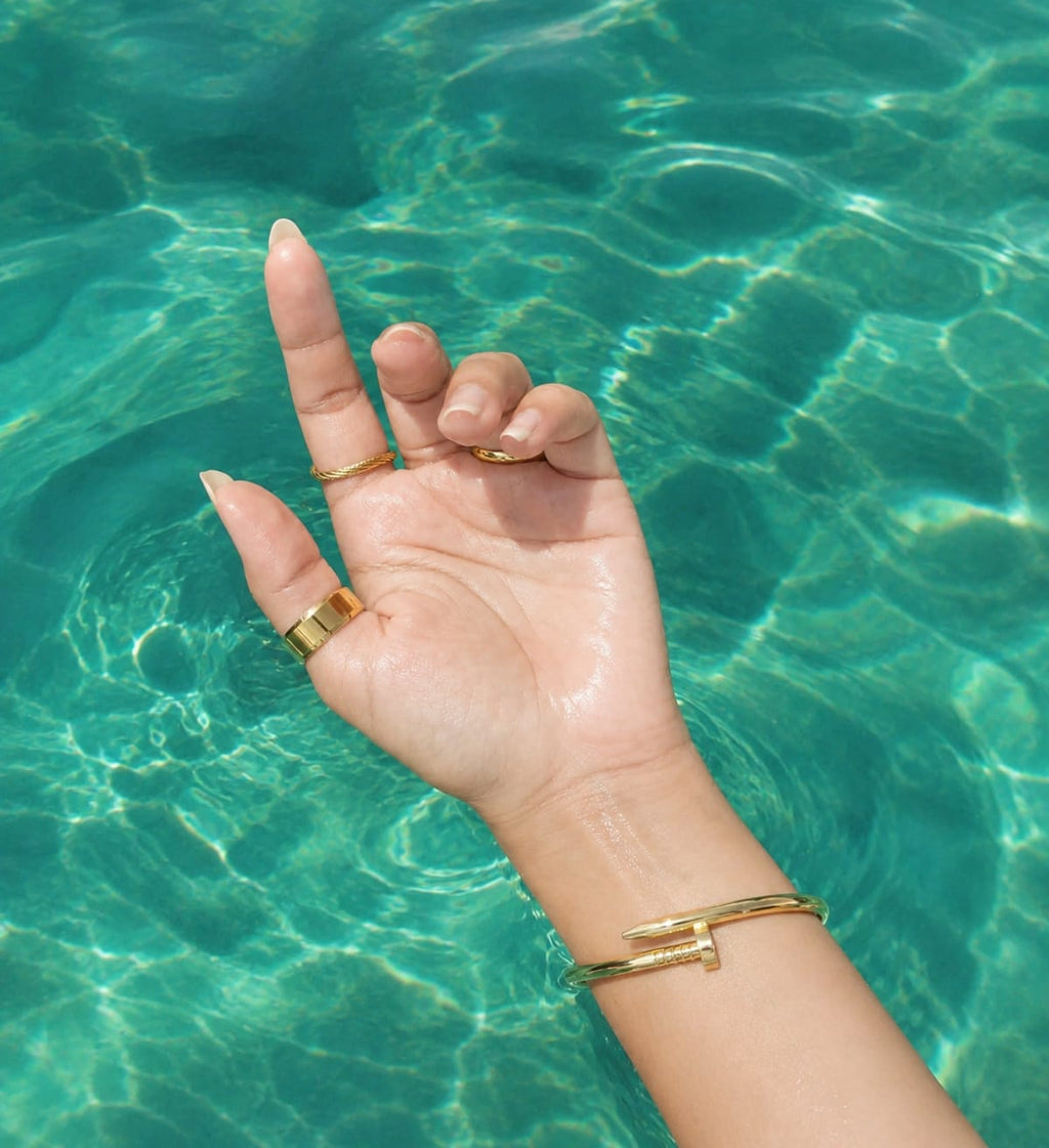 Luxury Golden Nail Bracelet