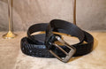 Black alligator Leather Belt for Men | Premium Formal Belt