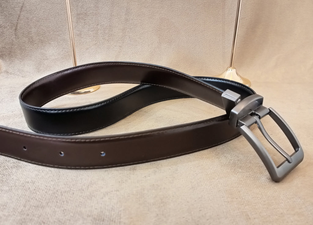 Dual Color Leather Belt