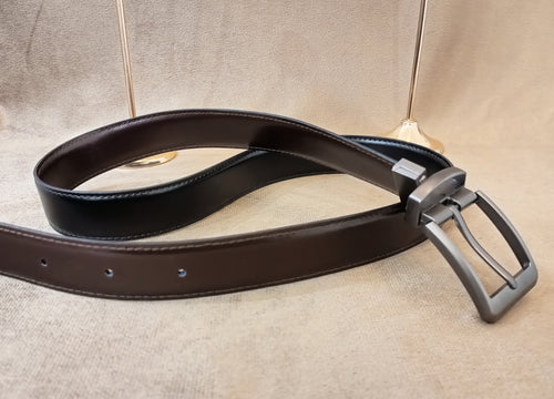 Dual Color Leather Belt