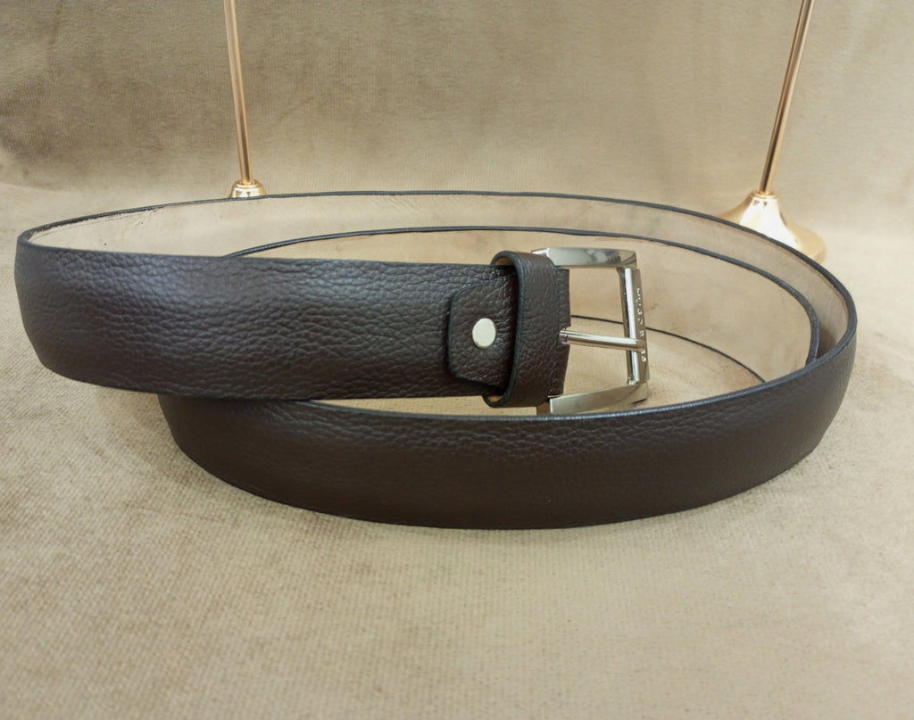 Premium Dark Brown Genuine Cow Leather Belt