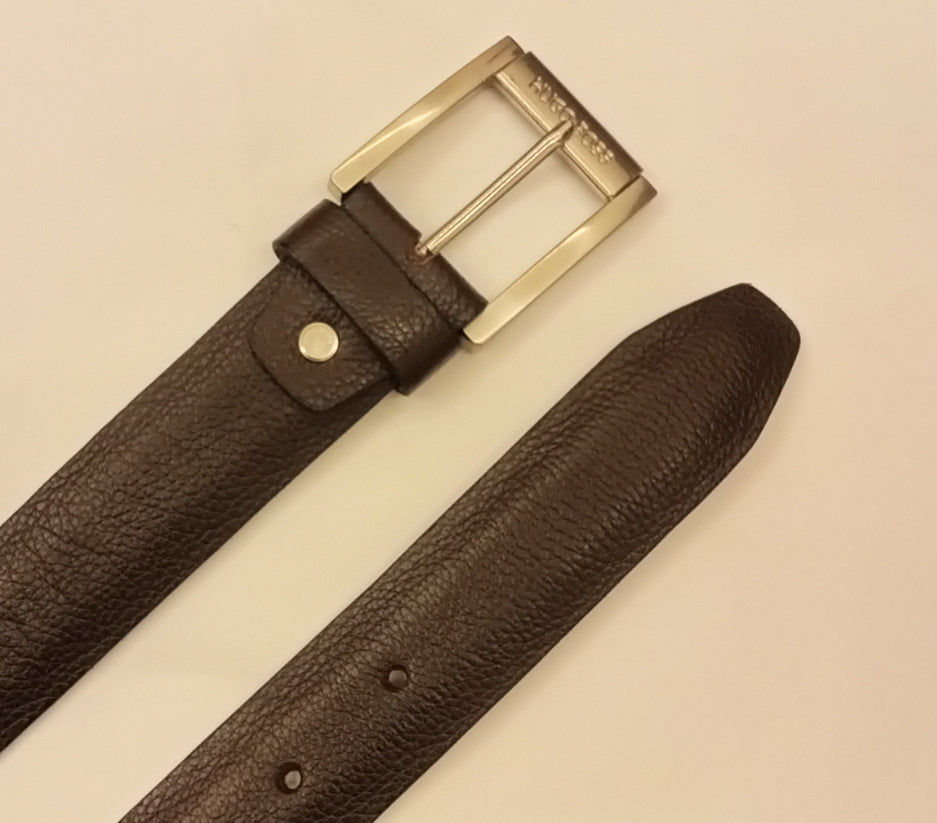 Premium Dark Brown Genuine Cow Leather Belt